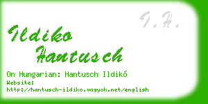 ildiko hantusch business card